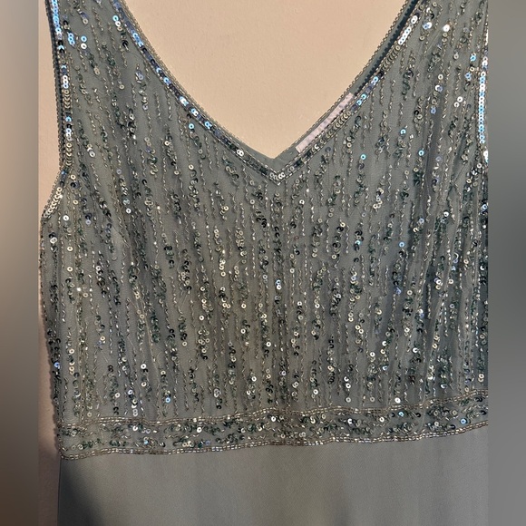 J Kara Beaded Two Elegant pieces Jacket Mint Green Maxi Dress Women’s Sz 18 - Picture 11 of 16